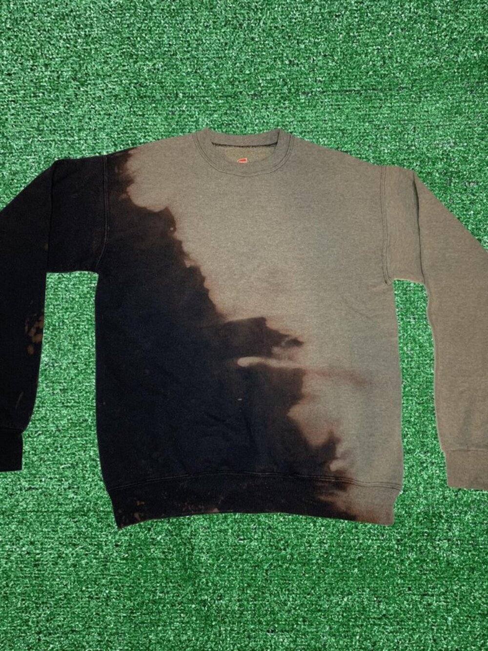 Comfy Bleach Dyed Sweatshirt Upcycled